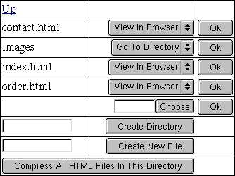 File Control Main Screen